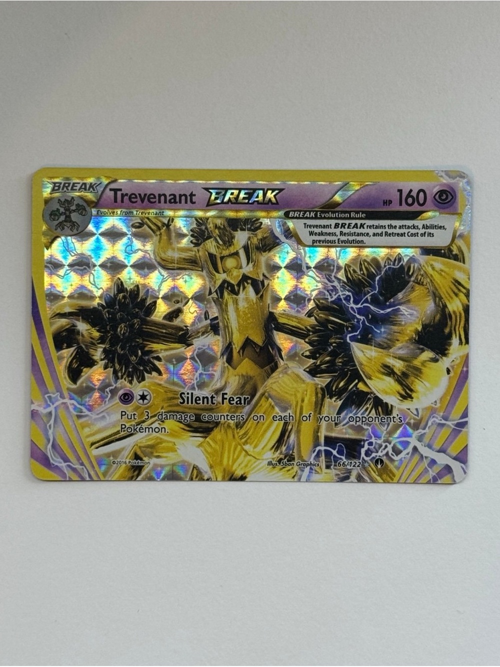 Trevenant BREAK 66/122 Rare BREAK XY - BREAKpoint Pokémon Card LP AA57